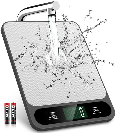 Food Scale, 10kg/22lb Digital Kitchen Scale Weight Grams and Ounces for Baking Cooking Coffee Package Postage, 6 Units with Tare Function, LCD Dis...