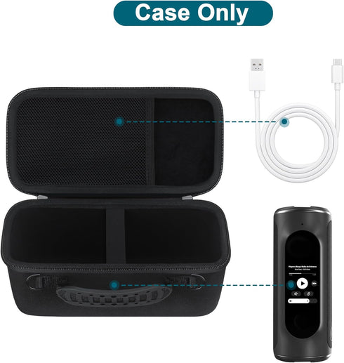 Canboc Carrying Case for Blue Tees Golf Player+ GPS Speaker with Touch Screen Display, GPS Speaker Player Bag with Removable Shoulder Strap, Mesh ...