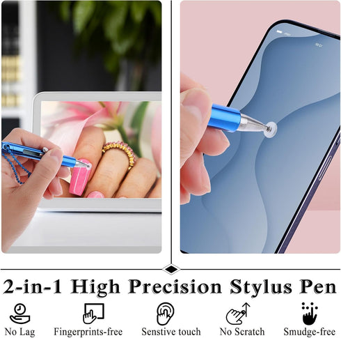 5 Pack Stylists Pens for Touch Screens,Accurate and Sensitive Easy to Carry Stylus Pen for Cellphone All Universal Touch Screen Devices (5-Pack(Bl...