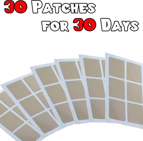 Energy Patches (30 Pack) | Plant-Based, Water-Resistant | Natural Ingredients for Focus, Mood & Energy | Vitamin B12, Green Tea, Ginseng | Daily W...