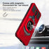 for for Cricket Icon 3, Splendor, AT&T Motivate 2 - Shockproof Protective Phone Case w/Ring Stand - RS7 Red...