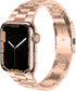 baozai Compatible with Apple Watch Series 10 Band, Premium Stainless Steel iWatch Band for Apple Watch All Series 42mm 41mm 40mm 38mm Women, Rose ...
