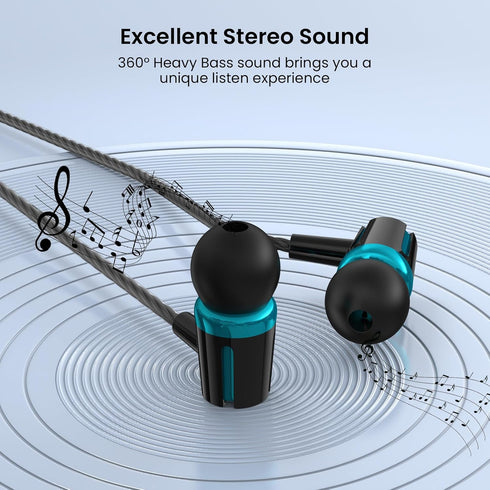 Rayleigh USB C Headphones with Microphone 3 Pack, Wired Earbuds with Heavy Bass, Type C Earphones with Noise Isolating, Compatible with iPad, Andr...