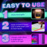 neon nights Glow in The Dark | Luminescent | Phosphorescent | Self-Luminous Paint - Set of 8...