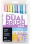 Tombow 56187 Dual Brush Pen Art Markers, Pastel, 10-Pack. Blendable, Brush and Fine Tip Markers...