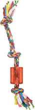 Mammoth 10-Inch TPR Squeaky Cloth Rope, Small...