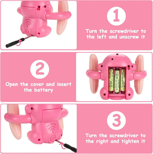 Universal Baby Toys for 0-36 Month Crawling Monkey Toys Tummy Time Toy, Interactive Dancing Walking Toy with Light & Music, Infant Toys 0-3, 6-12 ...