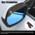 2Pcs Car Rear View Mirror Rain Visor Guard, Carbon Fiber Car Side Mirror Rain Eyebrow Guard, Auto Mirror Rain Visor, Car Exterior Trim Accessories...