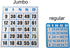 Yuanhe Jumbo Bingo Game Cards -50Pack Easy Read Bingo Set Bingo Paper Game Cards for Bingo Kids Party Card Games, School Classroom Family Gatherin...