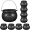 Toyvian 9 Pack Black Cauldron,Halloween Candy Holder Bucket Kettle Mini Cauldrons Trick Or Treat Bucket Party Favors Novelty Candy Holder Pot with...