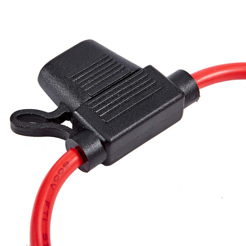 FEBRYTOLD 10 Gauge Inline Fuse Holder - Waterproof Pigtail Fuse Relay with 2 Pack 30AMP & 40AMP Blade Fuses for Car, Truck, Boat & Motorcycle...