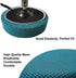 Round Stool Cover 12-16 Inch Round Bar Stool Covers, Luxurious Fabric Stretchable, Washable Dustproof Soft and Durable (2Pcs Peacock Blue)...