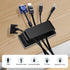 Adhesive Cable Management Clip (20Pcs Black)?Cord Management Under Desk? Wire Organizer for TV PC Ethernet HDMI Extension Cord Power Plug...