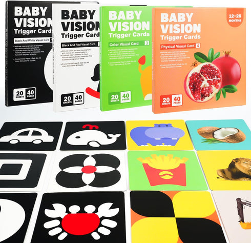 BELLOCHIDDO High Contrast Baby Toys for Newborn, Newborn Toys, Black and White Baby Toys, Toddler Baby Flash Cards, Infant Baby Cards, Baby Learni...