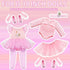 Kajaia 8 Pcs 18 Inch Doll Ballet Ballerina Outfits 18 Inch Doll Clothes and Accessories Ballet Tutu Dance Dress Ballet Shoes Headband Doll Clothes...