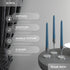 CANDWAX 8 inch Tapered Candles - Set of 12 Dripless Dinner Candles - Dark Blue...