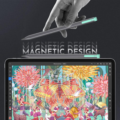 Stylus Pen for Apple iPad, Tilt & Palm Rejection Magnetic Active Touch Pen Compatible with Apple (2018-2023 Versions) iPad 6/7/8/9/10th,Pro 11/12....