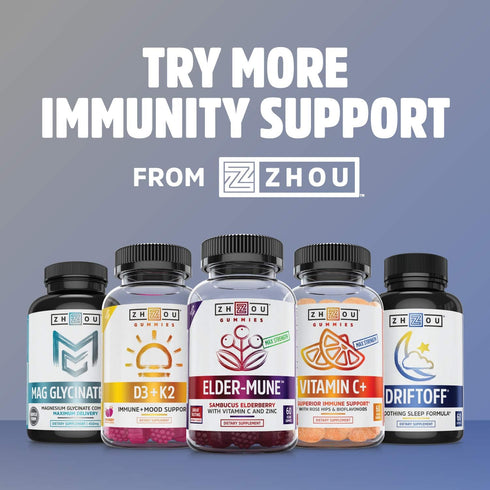 Zhou Nutrition Zinc Defender Capsules | Immune Support with Zinc Monomethionine | Gluten Free Zinc Supplement for Immune Support | 60 Capsules...