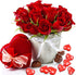 Fangoo 110 Pieces Red Acrylic Heart Red Heart Gems for Valentine's Day Decorations Vase Filler Table Scatter Engagement Wedding Home Decorations(B...
