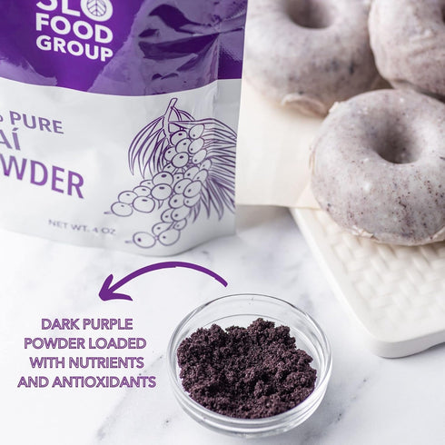 Slofoodgroup Freeze Dried Açaí Powder - Pure Acai Powder from Brazil (.5 Lb/8 oz Açaí), Acai Fruit Powder...