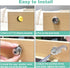 3 Pcs Cabinet Locks with Keys, 1-1/2'' Cam Lock Keyed Alike Fit 1-3/8'' Max Panel, Mailbox Lock with Keys Secure Drawer RV Storage Locks, Zinc All...
