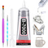 B7000 Glue Clear for Rhinestones 110mL B-7000 Jewelry Bead Gem Glue with Precision Tip for Clothe Fabric Shoes DIY Crafts Jewelry Making Nail Art...
