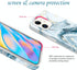 JIAXIUFEN Gold Sparkle Glitter Case Compatible with iPhone 12 mini Marble Design Slim Shockproof TPU Soft Rubber Silicone Cover Phone Case 5.4 inc...