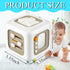 Ponpon Busy Cube for Toddlers, 6 in 1 Activity Cube for Children, Travel Toys for Toddlers for Fine Motor Skill Learning, Educational Birthday Gif...