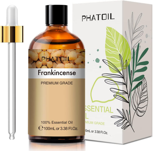 Frankincense Essential Oil 100ML, Essential Oils for Diffuser, Humidifier, Aromatherapy, Perfect for DIY Soap, Candle, Bath Bombs Making...