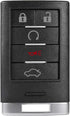 Smart Key Fob Case Shell Fit for Cadillac STS CTS 2008 2009 2010 2011 2012 2013 Replacement Keyless Entry Remote Car Key Housing Casing Outer Cove...