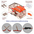75 Pcs Lever Wire Connector Assortment Kit,DIY Wire Connectors(28-12 AWG),2/3/4 Port Push-in Electrical Connections Terminals...