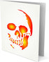 Halloween Skull Stencil, 7.5 x 12 inch (L) - Scary Halloween Head Stencils for Painting Template...
