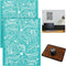 2 PCS Circuit Board Silk Screen Stencil 8.5x11 Inch Reusable Adhesive Stencil Circuit Stencil Patterns for Painting Background Mesh Adhesive Scree...