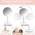 1x/7x Magnifying Makeup Mirror with Stand, Magnified 6" Double Sided Desk Table Mirror?360° Rotation Tabletop Cosmetic Mirror for Traveling,Shavin...