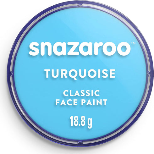 Snazaroo Classic Face and Body Paint, 18.8g (0.66-oz) Pot, Turquoise...