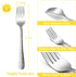 TeamFar Toddler Forks, Stainless Steel Toddler Utensil Silverware Baby Forks for Self Feeding at Home & Preschool, Healthy & Non Toxic, Mirror Pol...