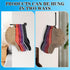 3 Pack Hat Racks for Baseball Caps,Metal Hat Holder Storage Organizer,Space Saving Holds 20 Caps Modern Design Wall Mount Hat Organizer for Entryw...