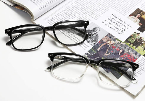 FEISEDY Progressive Multifocal Reading Glasses Blue Light Blocking Reader Glasses TR90 Frame Women Men B2497...