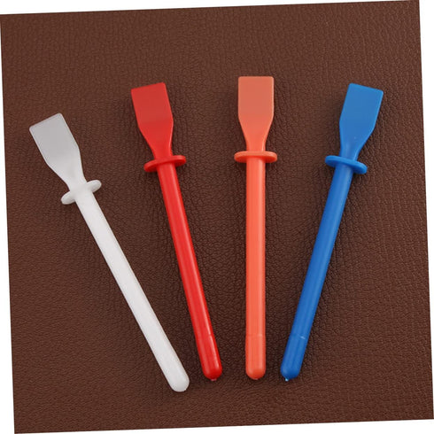 Silicone Glue Spreader 6pcs Glue Coated Sheet Leather Skiver Spachella Silicone Leather Glue DIY Leathercrafts Accessories Glue Applicator Handhel...