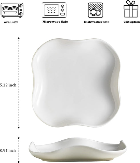 Spoon Rest, Spoon Holder for Stove Top, Farmhouse kitchen Decor Spoon Rack Cooking Holder for Multiple Utensils, White, Ruffled Edge...
