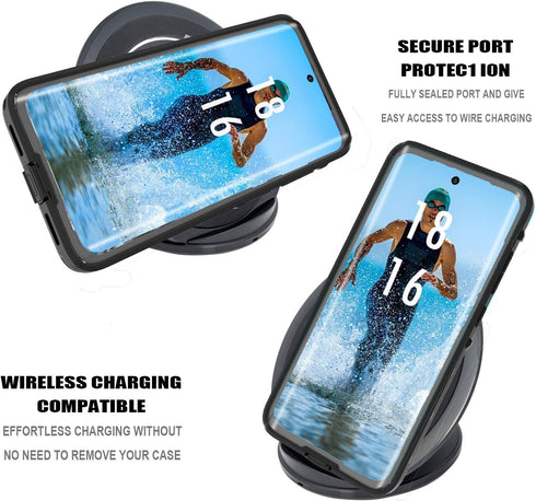 for Samsung Galaxy S20+ Plus Waterproof Case, Shockproof Full Body Case, Water Resistant Dustproof Dropproof Dirtproof Cover for Samsung Galaxy S2...