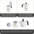 IMUSA USA B120-41V Aluminum Espresso Stovetop Coffeemaker 1-cup, Silver...