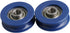 CNBTR 3mm Depth U-Type Blue Plastic Bearing Guide Pulley Wheel 6mm Width for Max-Load 26kg Pack of 4...