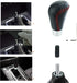 Lunsom Leather Shifter Knob R Style Shift Stick Handle Head Car Gear Lever Accessory for Most Manual Transmission Vehicle (Black)...