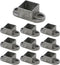 MY MIRONEY 10PCS 1.26" x 1.26" Square Post Flange Base Aluminum Alloy Floor Mount Post Flange Hardware Deck Railing Bracket for Fence or Deck...