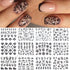 Flower Nail Stickers for Nail Art, Black Flower Leaf Nail Art Stickers 3D Self Adhesive Nail Art Supplies Floral Leaf Nail Designs for Women Nail ...