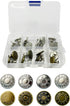 Wennuo 16set Buttons pins for Jeans,No Sew Perfect Fit Jean Button Tightener Replacement Adjustable Reusable Metal Clips Snap Tack, Instant Reduce...
