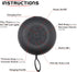 RISEBASS Water Resistant Bluetooth Shower Speaker, Handsfree Portable Speakerphone Control Buttons with LED Light, True Wireless Stereo for Bathro...