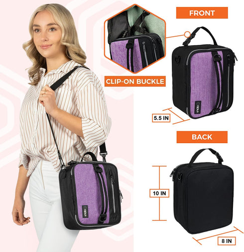 opux Insulated Lunch Box for Men Women Adult, Compact Lunch Bag for Kids Boy Girl Teen, Soft Lunch Cooler Bag for Work School, Leakproof Lunchbox ...