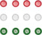 Libiline 100pcs Resin Button Solid Color 4Holes Craft Clothe Sewing Card Making Sweater Shirt (Christmas Buttons, 5/8"(15mm))...